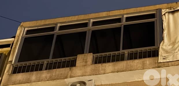 650$  غرفة ألومينيوم واجهة بلكون مع باب