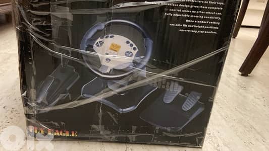 steering weel fly eagle for ps2 and pc racing cars