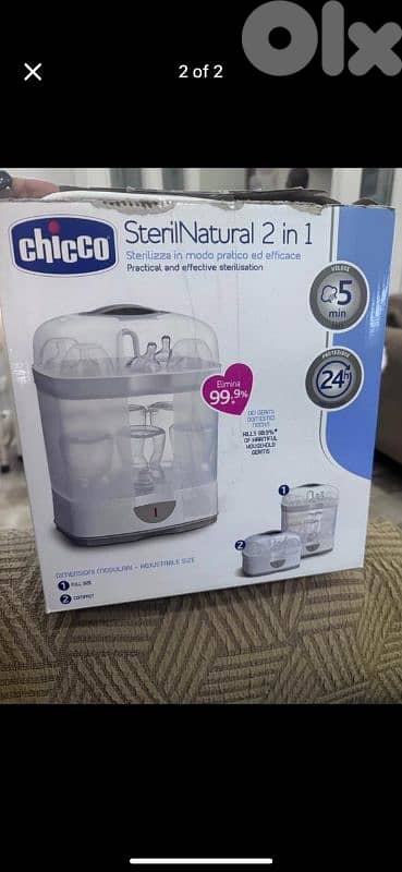 chicco sterilNatural 2 in 1