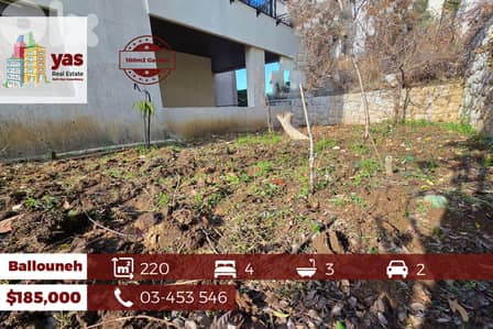 Ballouneh 220m2 | 100m2 Garden | New | Quiet Street | TO