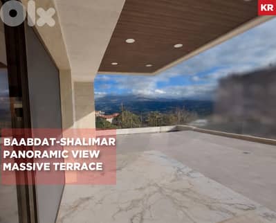 225 SQM Terrace/Baabdat/بعبدات/Shalimar/Brand- New ! REF#KR133520 !