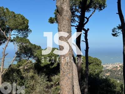 L20606- A 700 SQM Land With Sea And Mountain View For Sale in Broumana