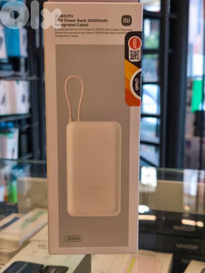 Xiaomi 33w power bank 20000mah with cable 32$