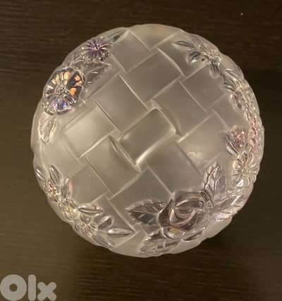 vintage glass sweet box