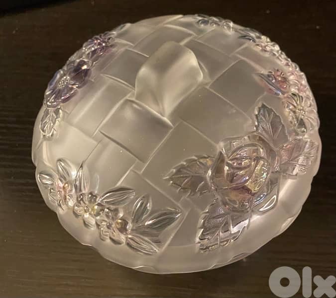 vintage glass sweet box 2