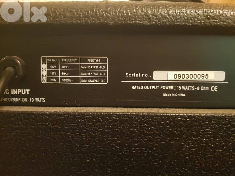 SX BA-15x5 Bass Amplifier 3