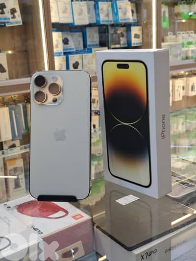 Used 14 pro max 256 gb gold