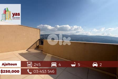 Ajaltoun 245m2 Duplex | Panoramic View | Super Luxurious | TYT |