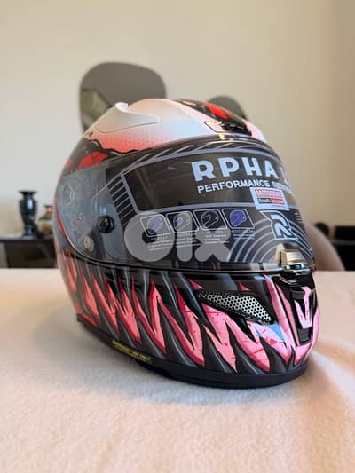 Brand New HJC RPHA 11 Marvel Carnage Helmet (Size S) + Extra Visor