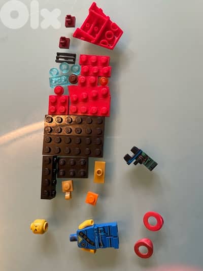 LEGO brand ninjago parts and minifigures