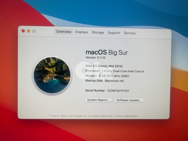 Apple iMac 21.5” (2014) – Includes Apple Keyboard & Mouse 2