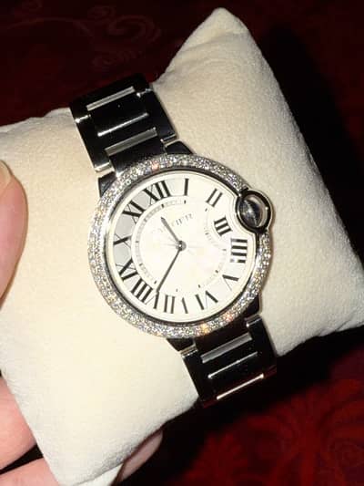 Cartier Ballon Bleu Diamond Bezel