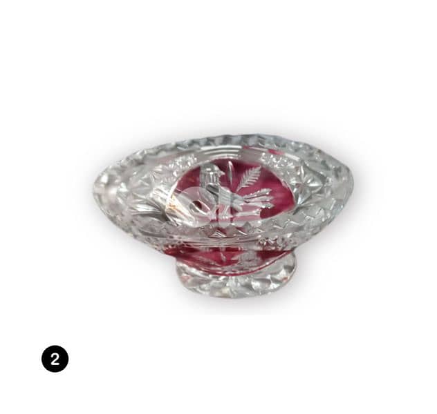 European Vintage Crystal Collection – Bohemian Style Red Cut Crystal 1