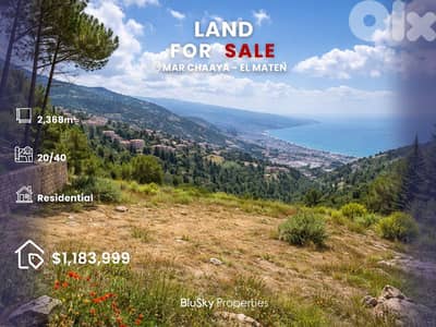 Land For SALE In Mar Chaaya أرض للبيع #GS