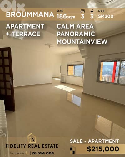 Apartment for sale in Broummana SM200 شقة للبيع في برومانا