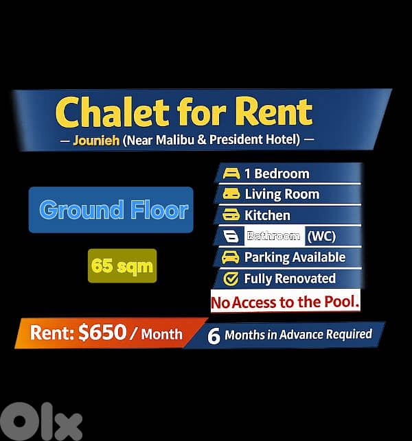 Chalet for Rent – Jounieh 1