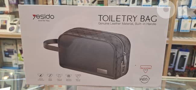 YESIDO TOILETRY BAG FINGERPRINT LOCK WB57 40$