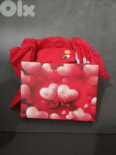Big Heart Red Baby Gift Box