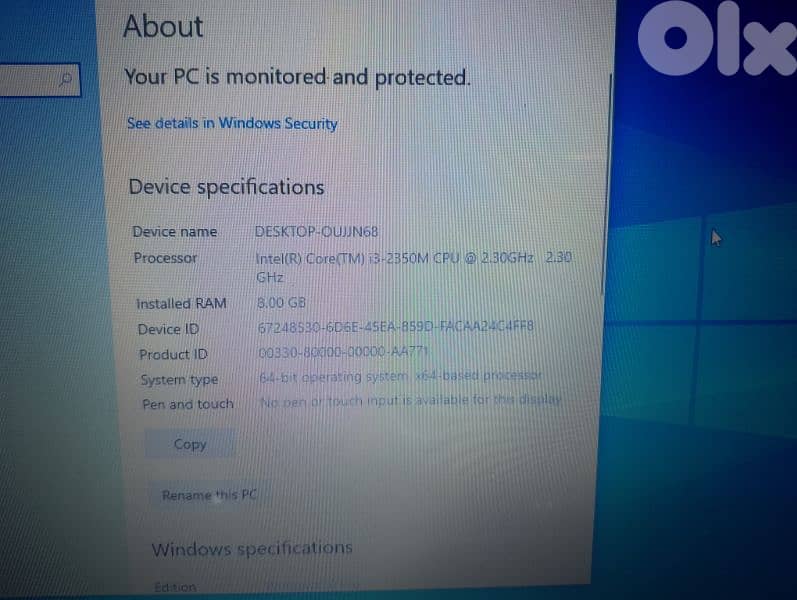 hp core i3 2th gen 2