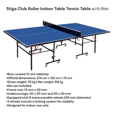 Stiga Club roller table tennis