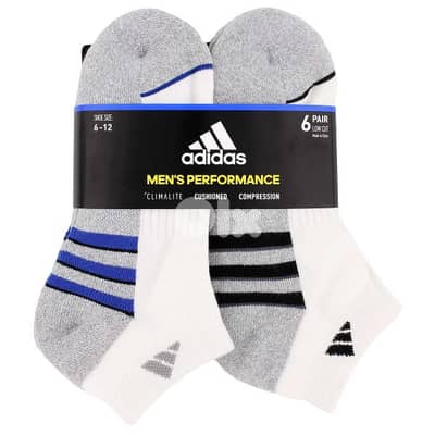 adidas men's socks low cut