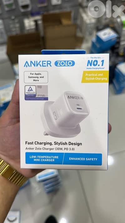 Anker zolo usb-c 30w 3pin white