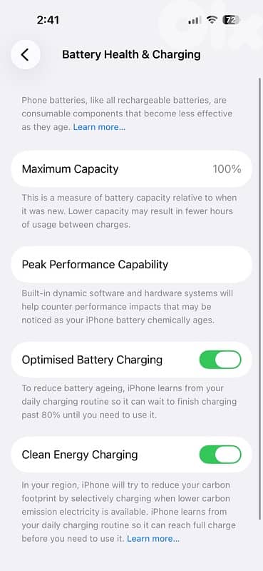 14 pro 256 battery 100% 4