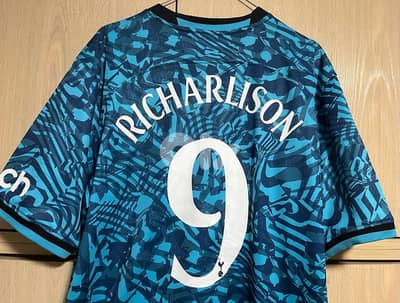 tottenham third kit 2021 richarlison 9 champions nike font