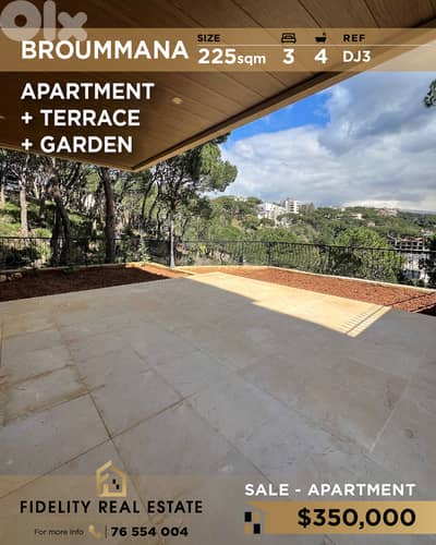 Apartment for sale in Broummana DJ3 شقة للبيع في برومانا