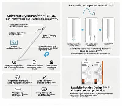 Spigen SP-32 Universal Stylus Pen