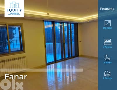 250 SQM Apartment With Terrace For Sale In Fanar شقة للبيع #JS20639