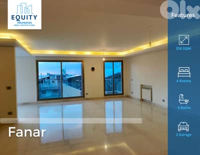 250 SQM Apartment For Sale In Fanar شقة للبيع #JS20739