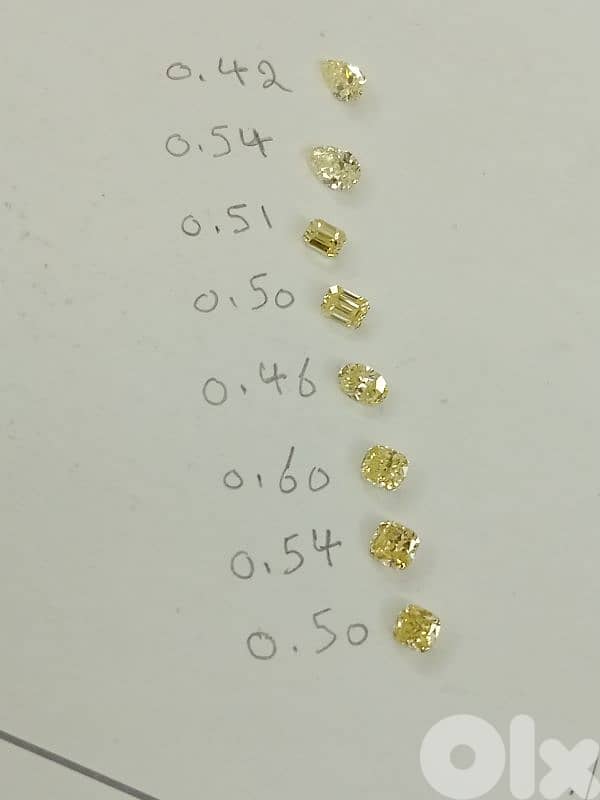 natural fancy yellow diamonds 4.07 ct 1