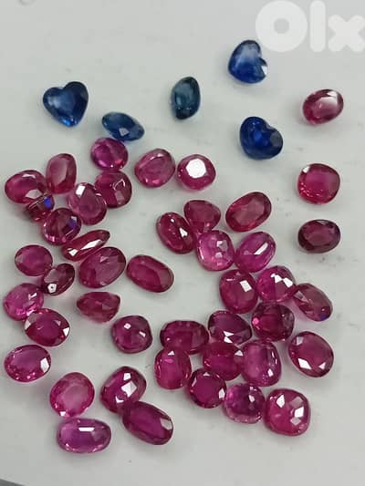 natural ruby and sapphire. 22.93 ct