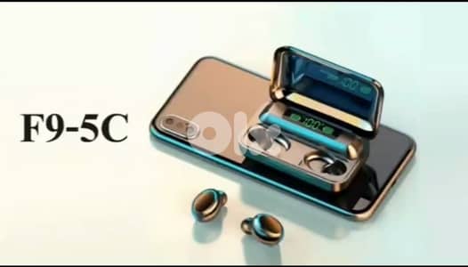 Wireless Bluetooth Earbuds F9-5C – LED Battery Display – New