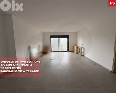 Balcony/100 sqm Terrace/COVERED parking/Aachqout/عشقوت REF#FS133639