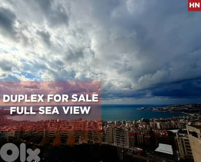duplex, 2 covered parking, sea view, Sahel Alma/ساحل علما REF#HN133651