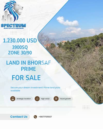 3900Sq | ZONE 30/90 | LAND IN BHORSAF | OPEN VIEW, (BK-157)