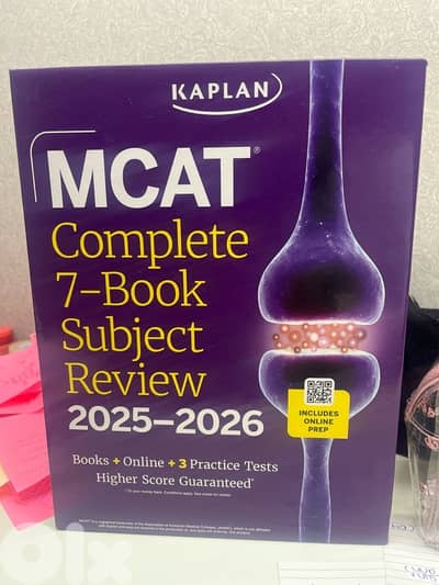 MCAT Kaplan complete 7-Book subject review study guide 2025-2026