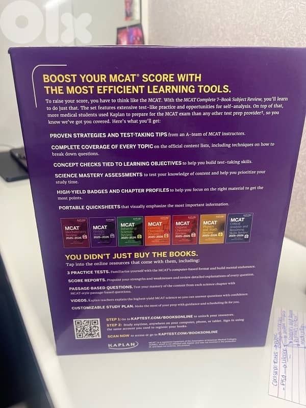MCAT Kaplan complete 7-Book subject review study guide 2025-2026 3