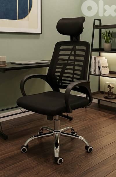 Office chair headrest & back & height adjustable