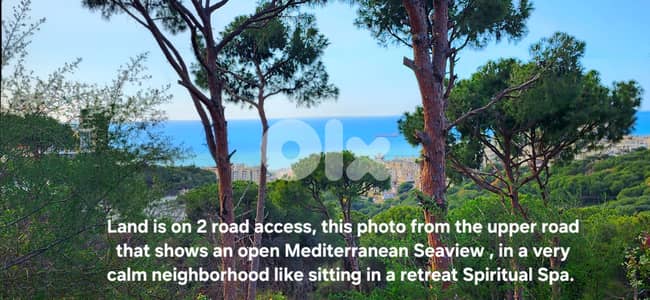 Land for sale in Rabieh/ Seaview