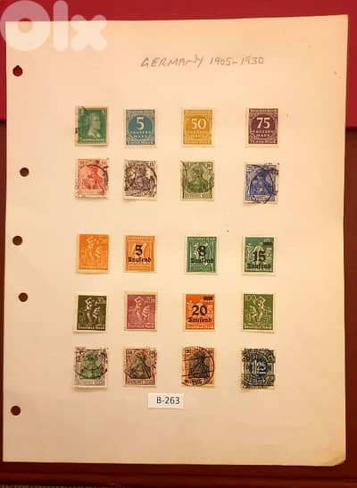 Germany 1905-1930 vantage 20 stamps Lot# B-263