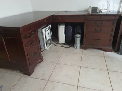 Solid Oak Office Desk