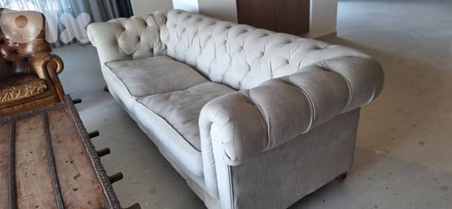 RESTORATION HARWDARE - Chesterfield Couch
