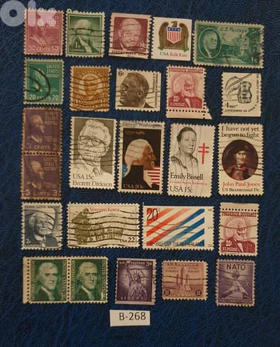 USA vintage 25 stamps Lot# B-268