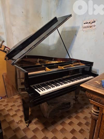 piano baby grand glossy black coloured tuning warranty