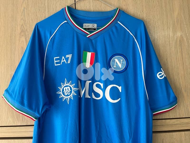Napoli kvaratakhelia 77 scudetto EA7 jersey 1