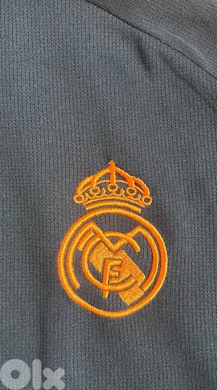 Real Madrid black adidas polo 1