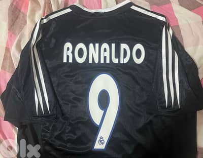 Real Madrid Ronaldo 9 r9 phenomeno adidas black kit
